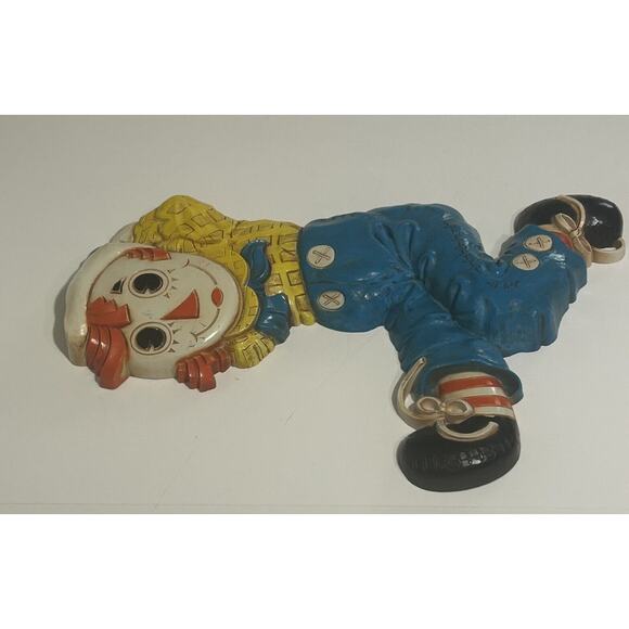 Raggedy Andy Wall Plastic Hanging Plaque Bobbs Merrill 1977 Vintage - Picture 2 of 9